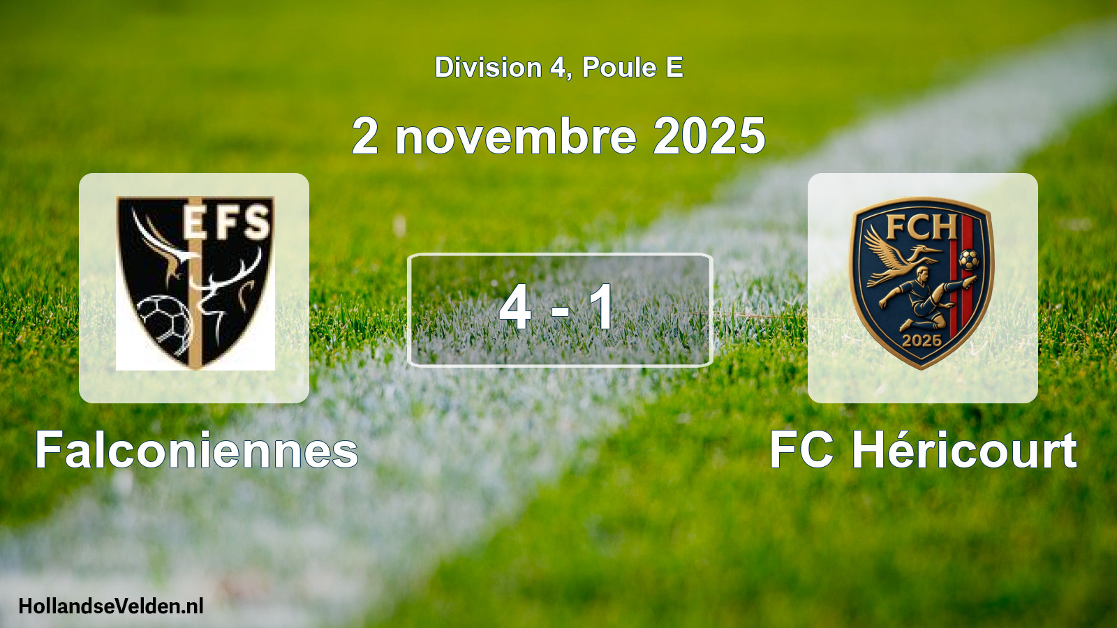 Total number of matches played: Falconiennes - FC Héricourt 4 - 1 (2 November 2025)