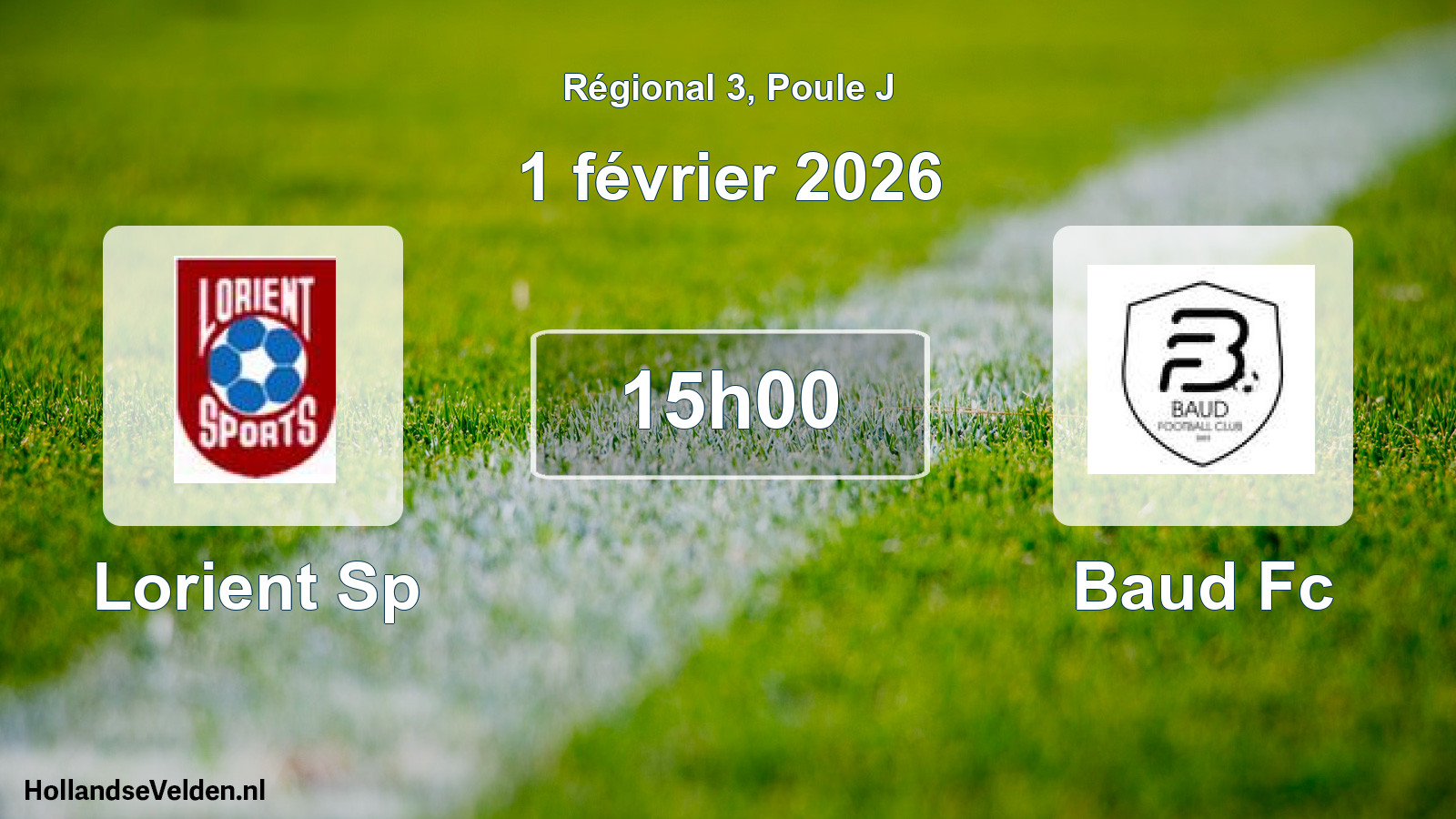 Scheduled Match: Lorient Sp - Baud Fc (1 February 2026)