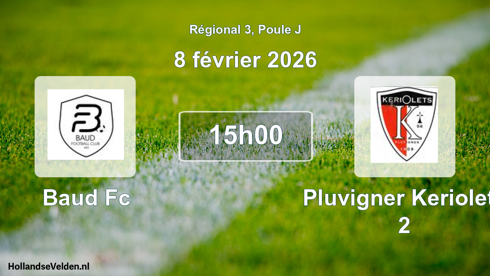 Scheduled Match: Baud Fc - Pluvigner Keriolets 2 (8 February 2026)