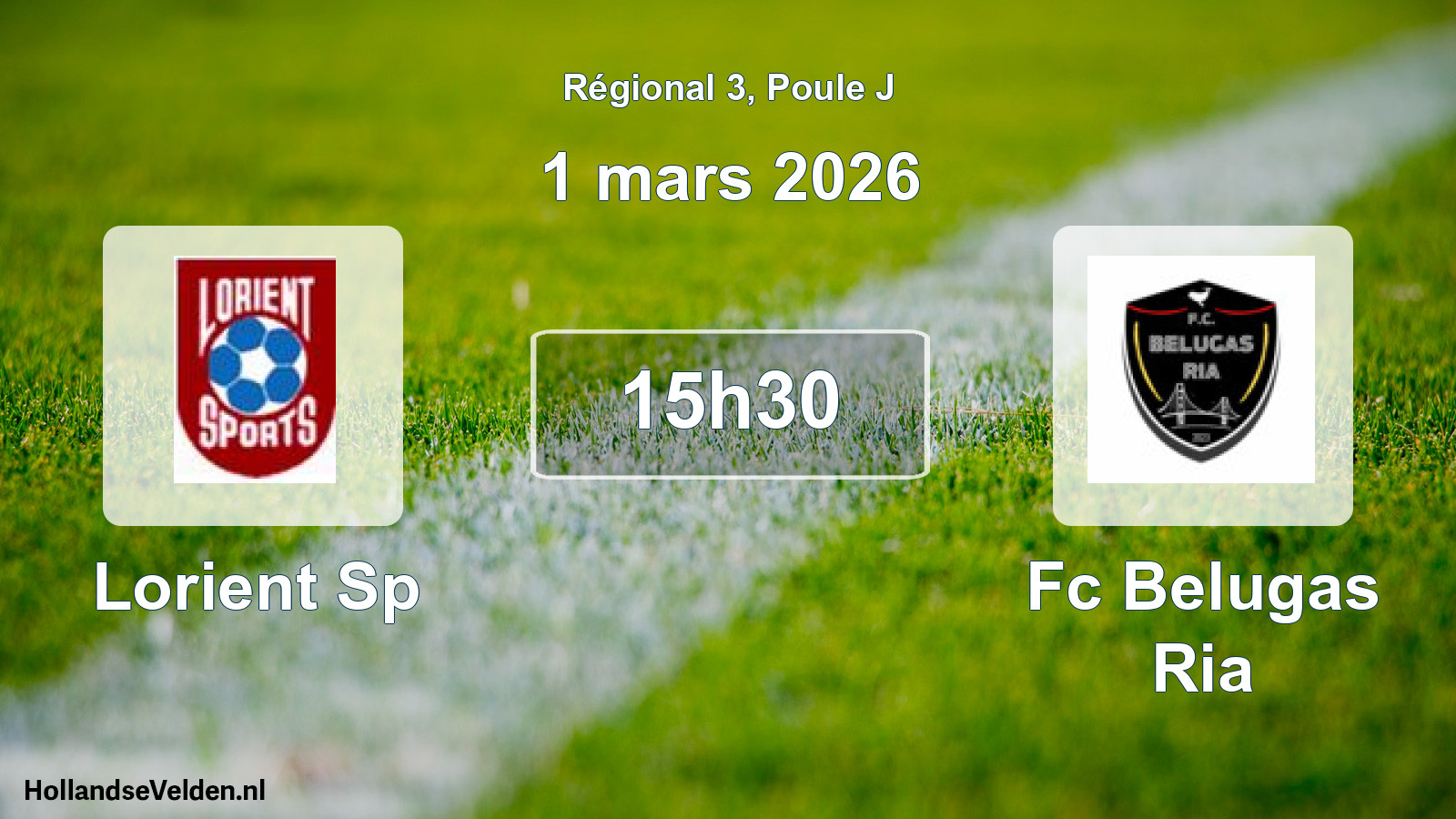 Geplande wedstrijd: Lorient Sp - Fc Belugas Ria (1 mars 2026)