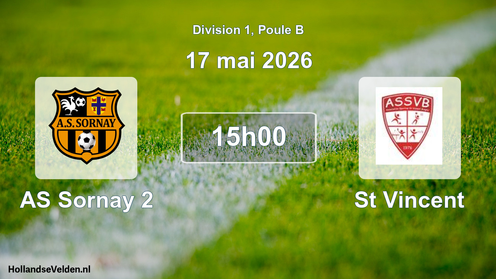 Match programmé: AS Sornay 2 - AS Saint-Vincent-Bragny (17 mai 2026)