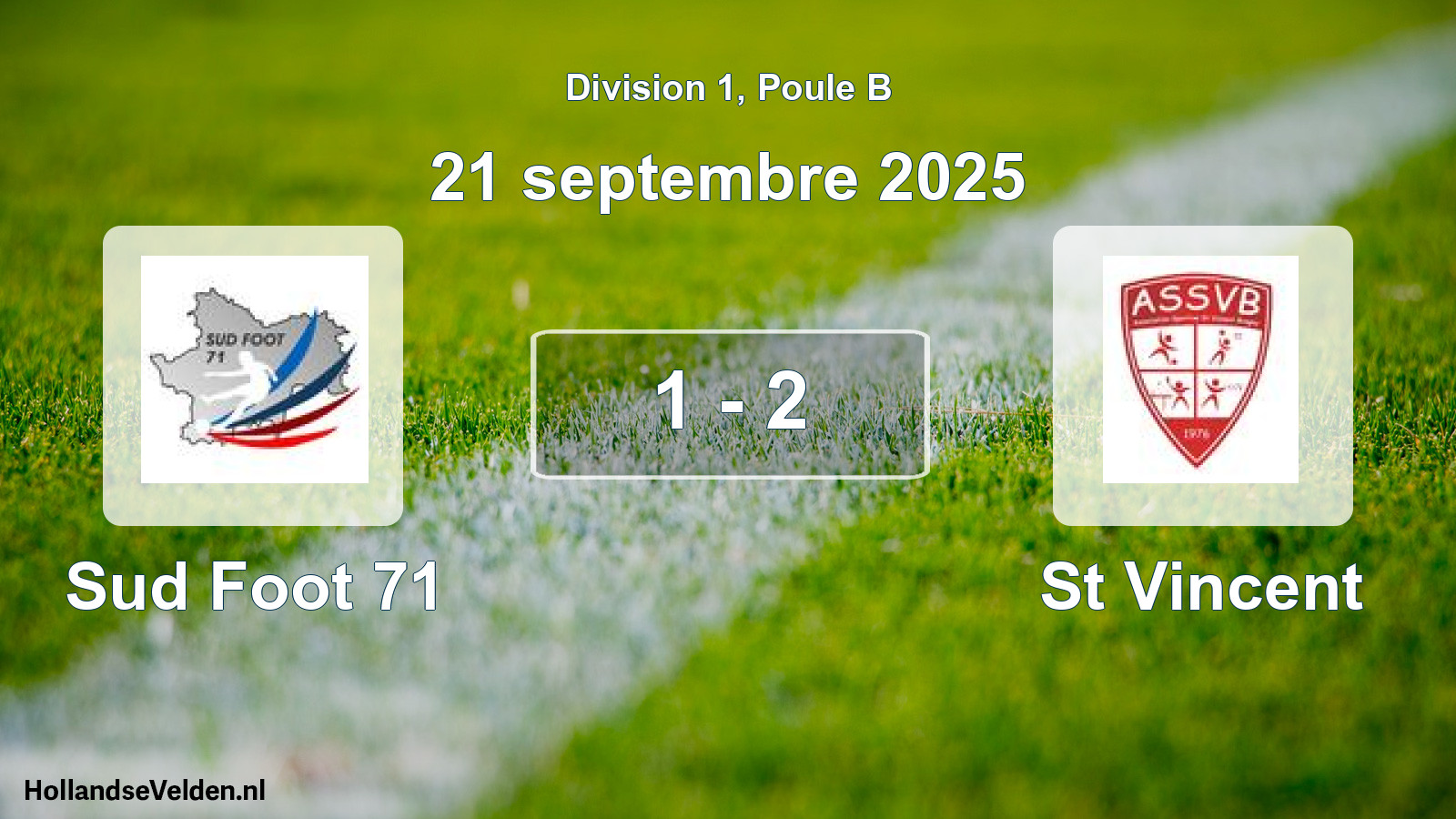 Match joué: Sud Foot 71 - AS Saint-Vincent-Bragny 1 - 2 (21 septembre 2025)