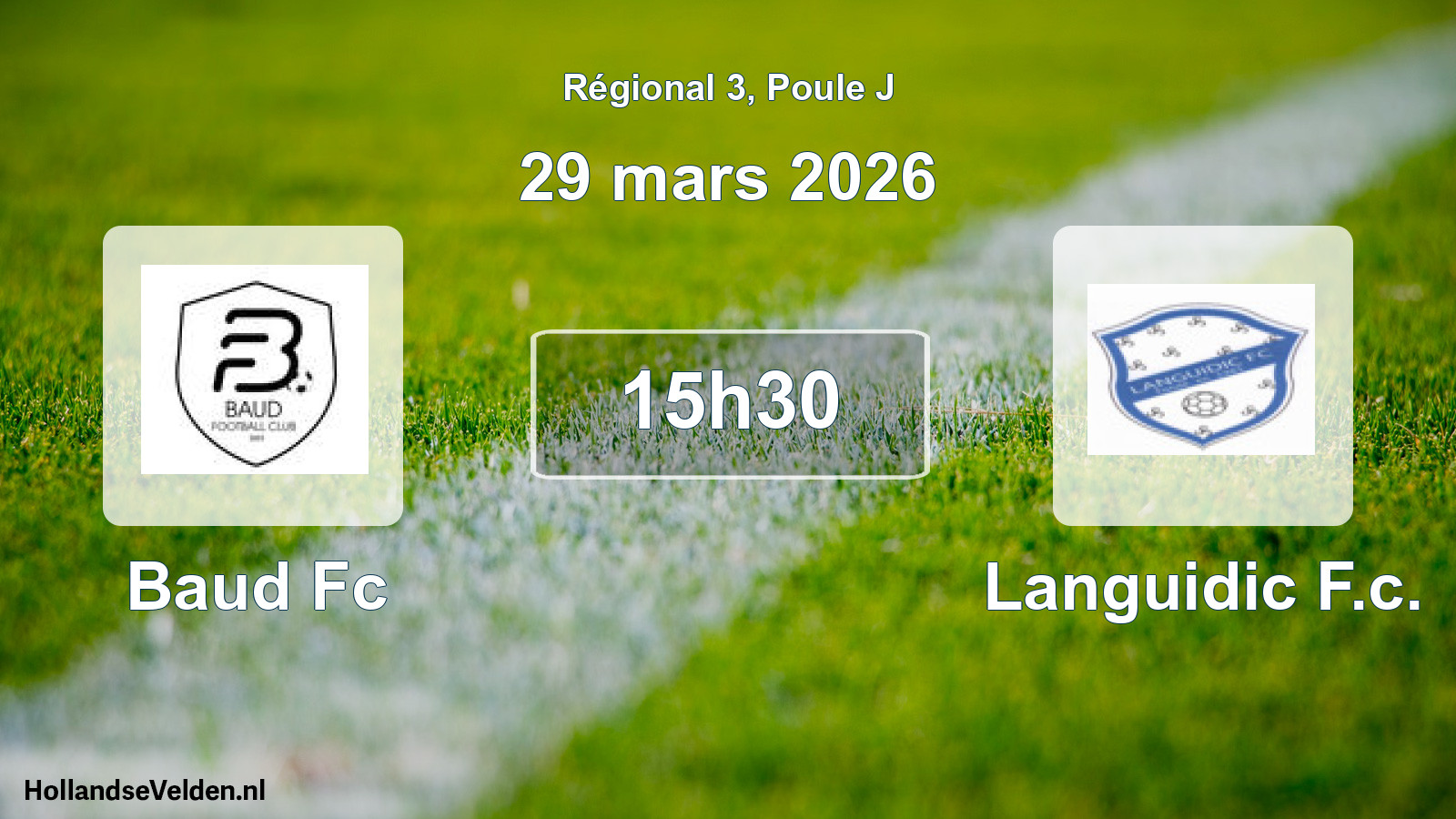 Geplande wedstrijd: Baud Fc - Languidic F.c. (29 mars 2026)
