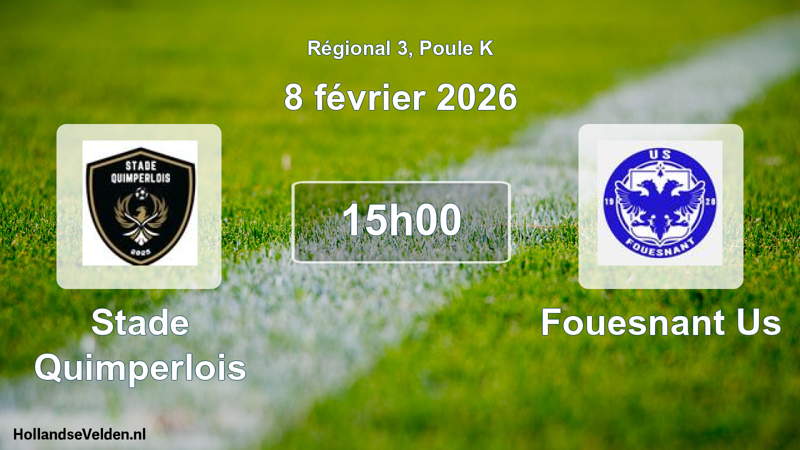 Scheduled Match: Stade Quimperlois - Fouesnant Us (8 February 2026)
