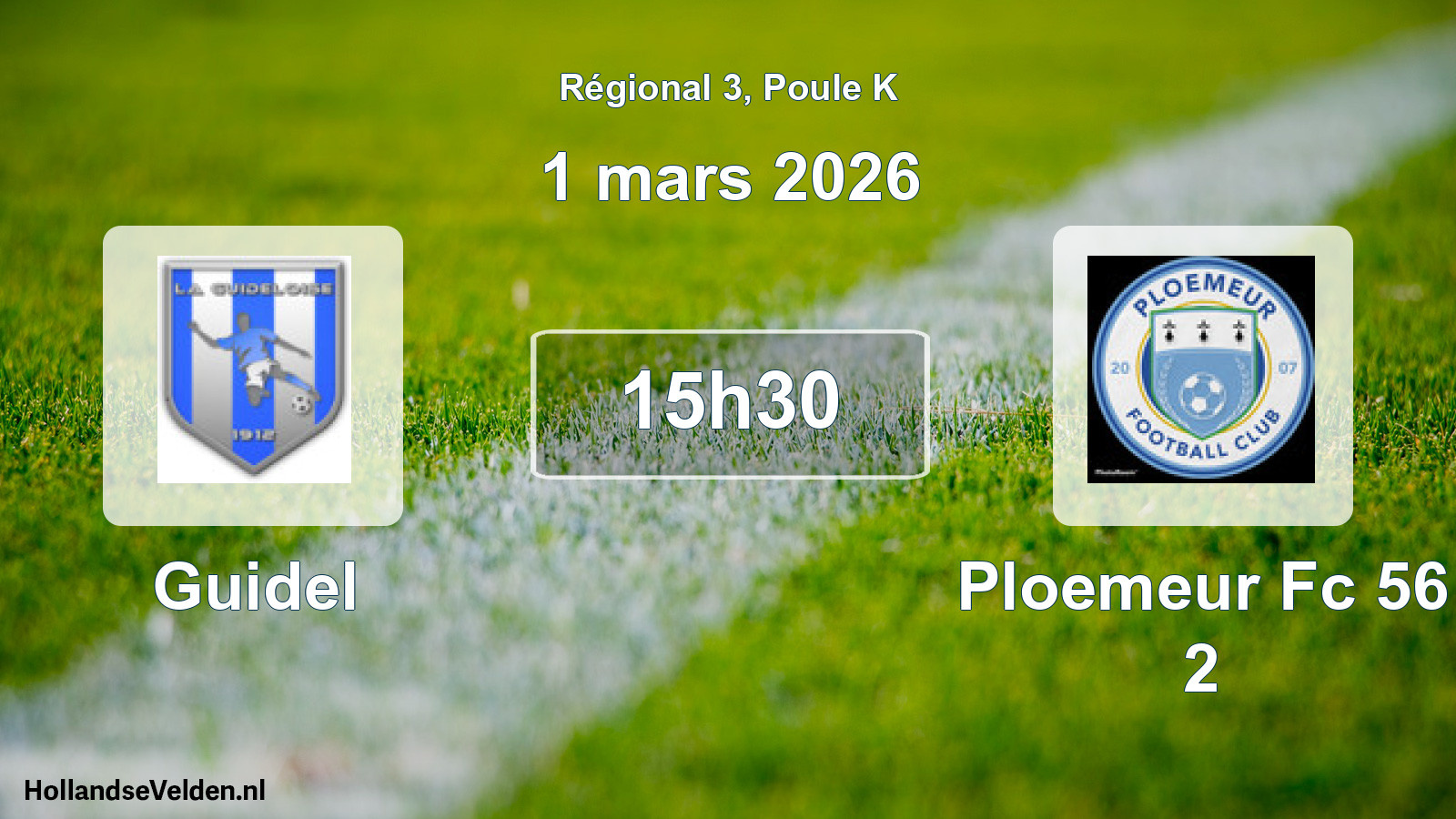Scheduled Match: Guidel - Ploemeur Fc 56 2 (1 March 2026)