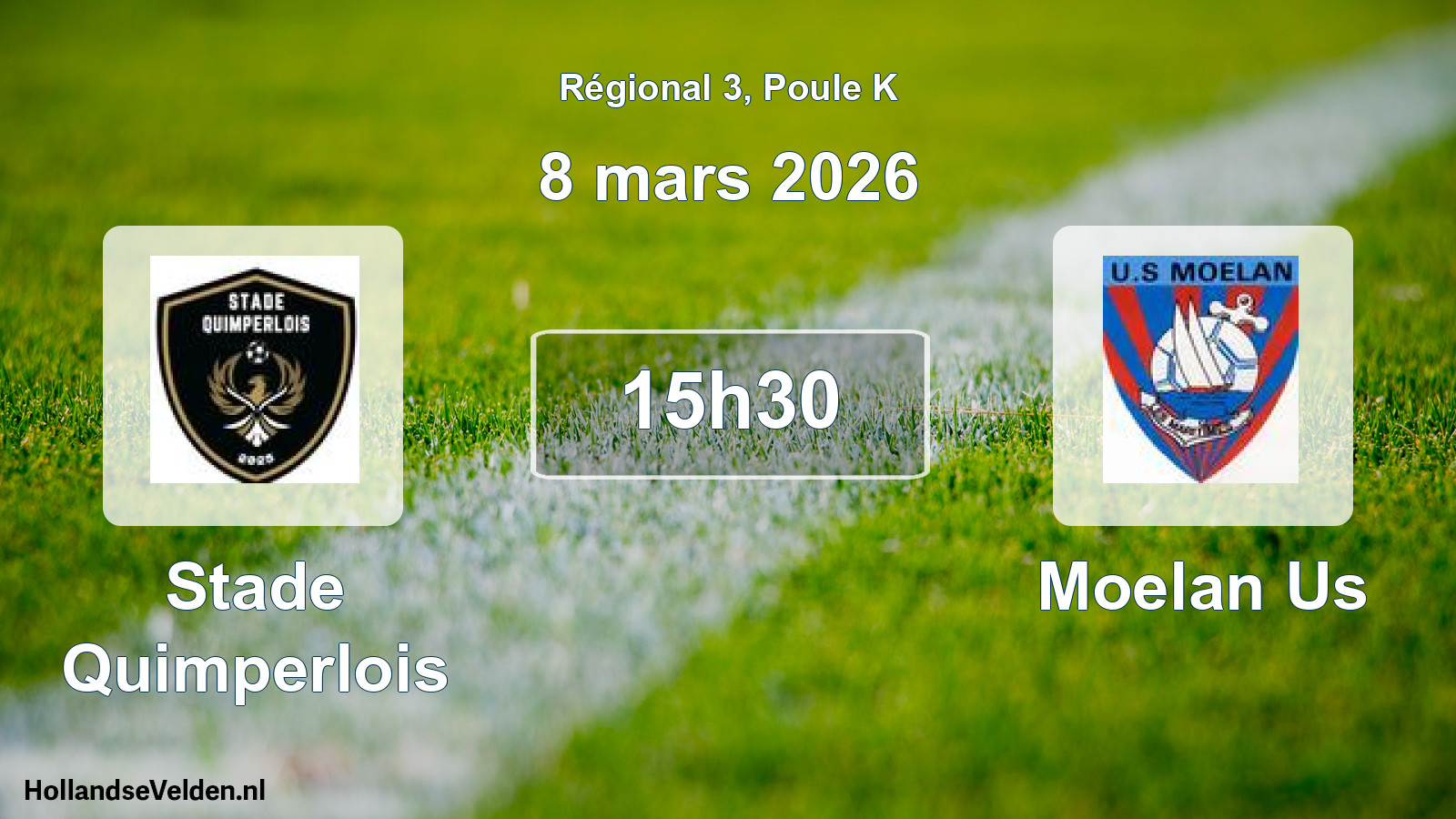 Geplande wedstrijd: Stade Quimperlois - Moelan Us (8 mars 2026)