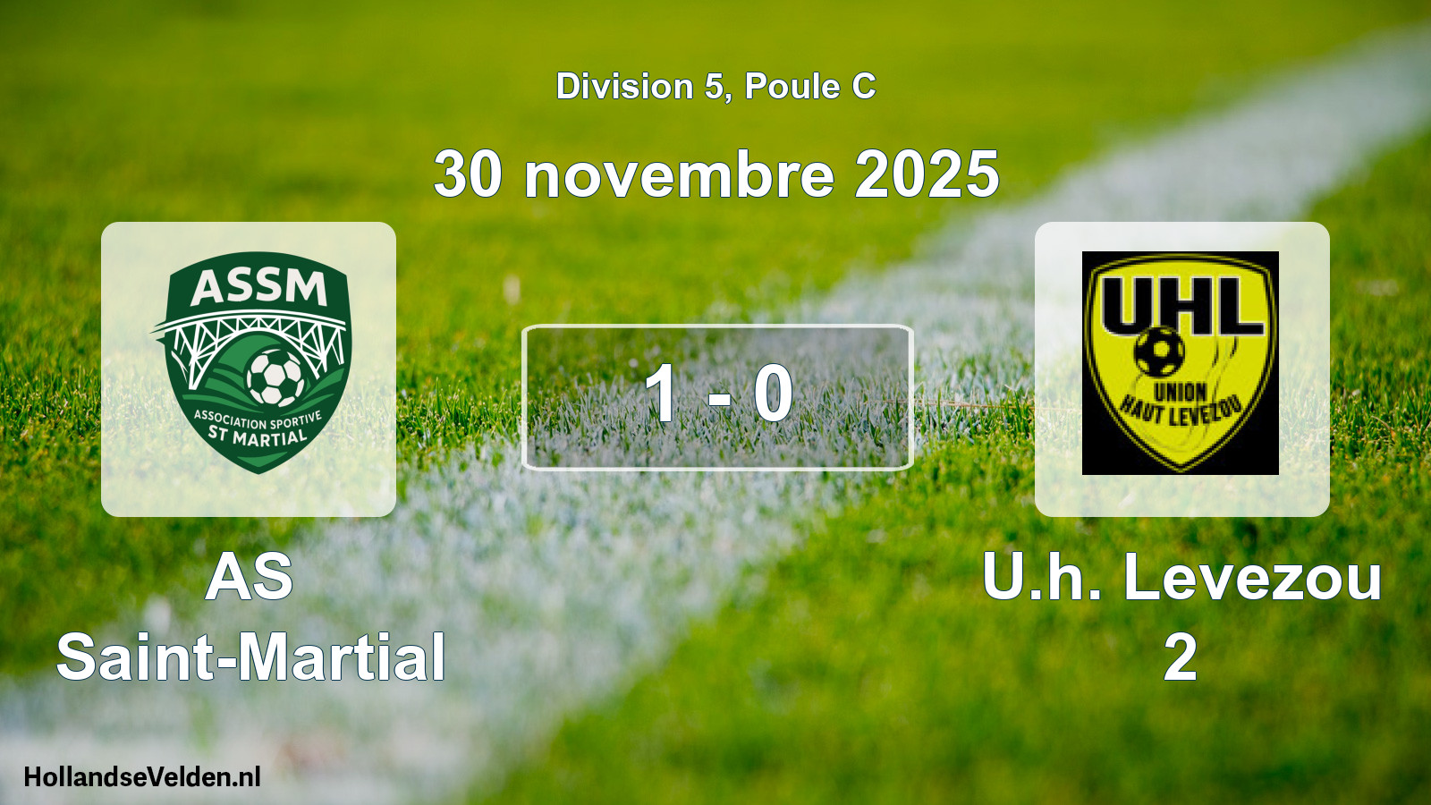 Match joué: AS Saint-Martial - U.h. Levezou 2 1 - 0 (30 novembre 2025)