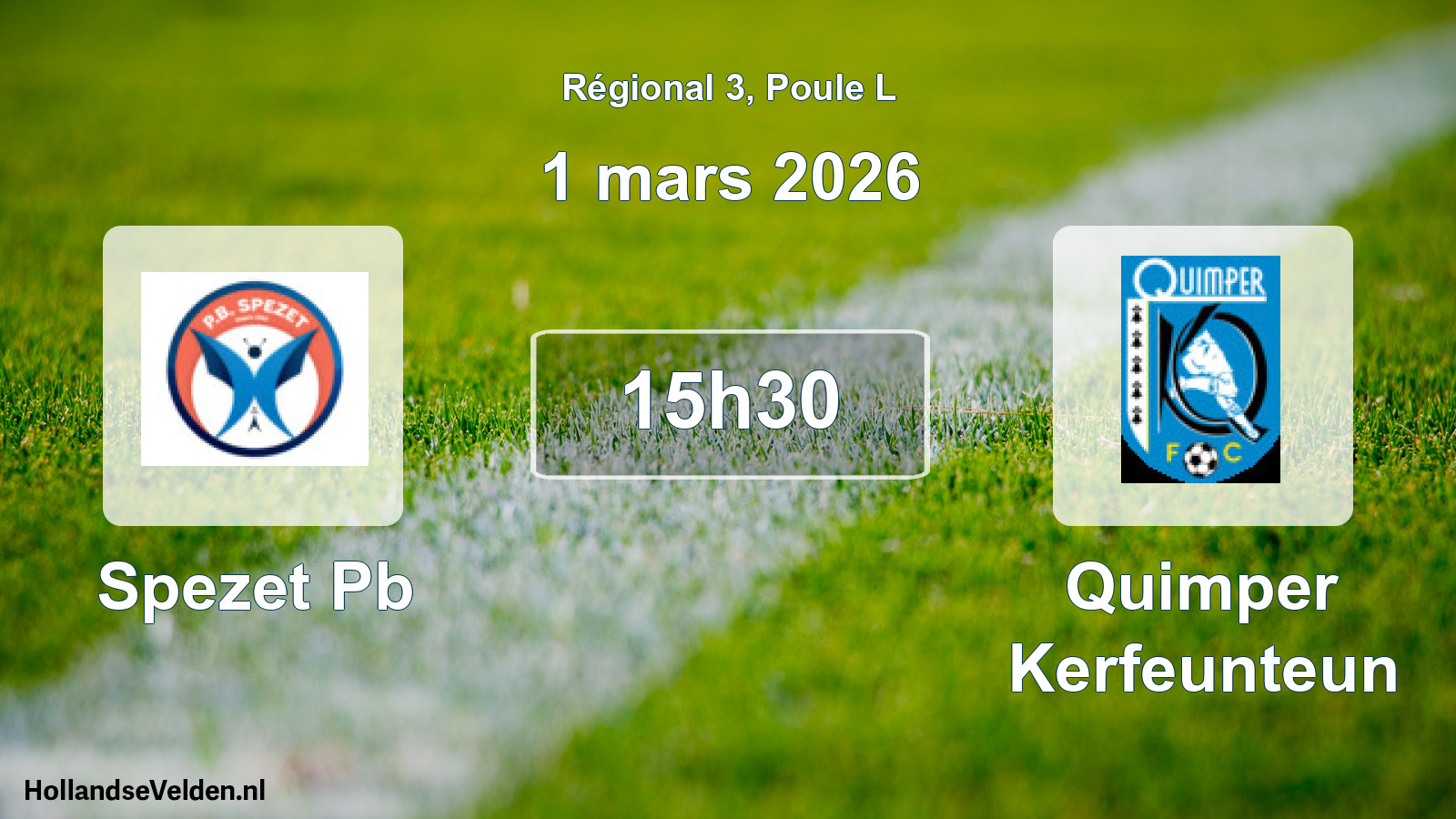 Scheduled Match: Spezet Pb - Quimper Kerfeunteun (1 March 2026)