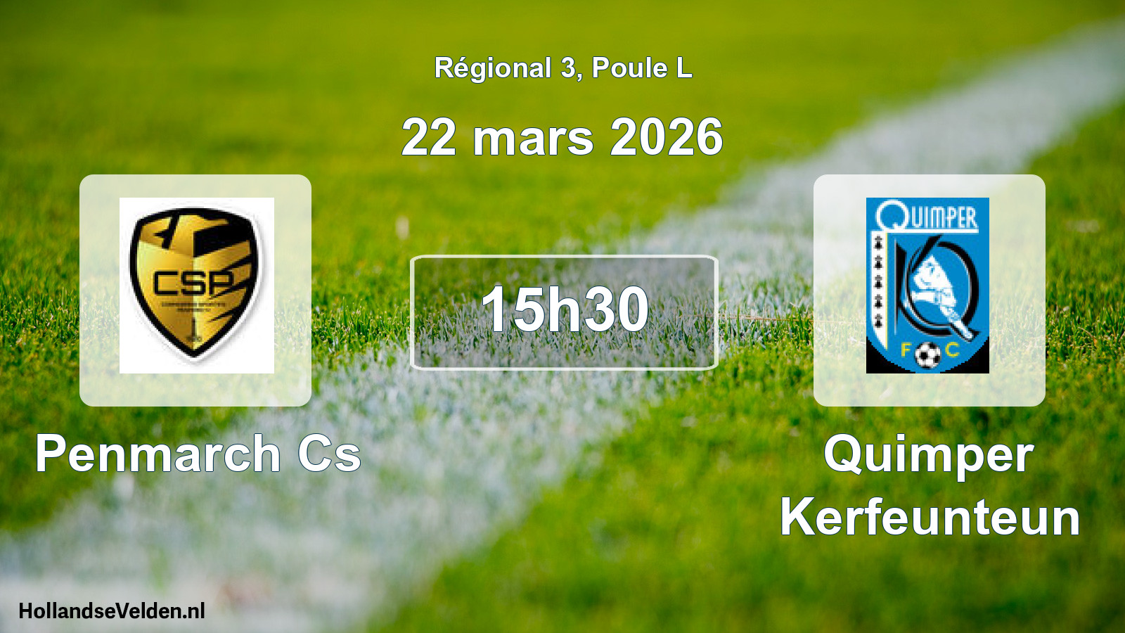 Geplande wedstrijd: Penmarch Cs - Quimper Kerfeunteun (22 mars 2026)