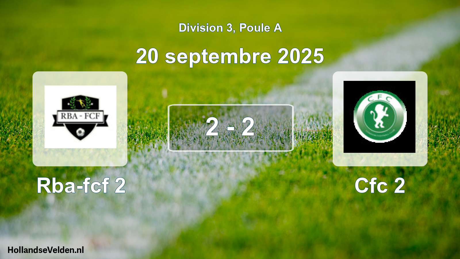 Match joué: Rba-fcf 2 - Cfc 2 2 - 2 (20 septembre 2025)