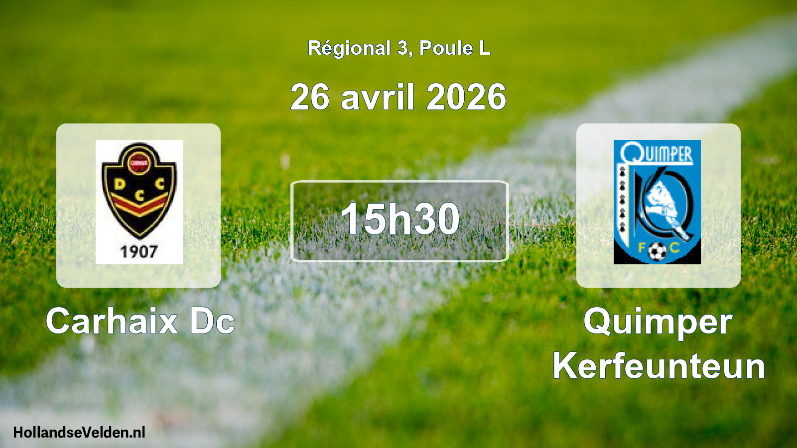 Geplande wedstrijd: Carhaix Dc - Quimper Kerfeunteun (26 avril 2026)