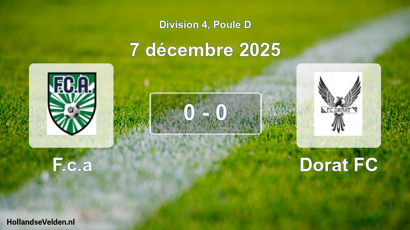 Match joué: F.c.a - Dorat FC 0 - 0 (7 décembre 2025)