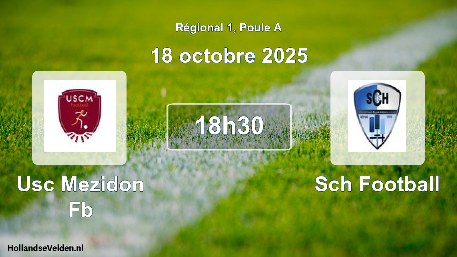 Geplande wedstrijd: Usc Mezidon Fb - Sch Football (18 octobre 2025)