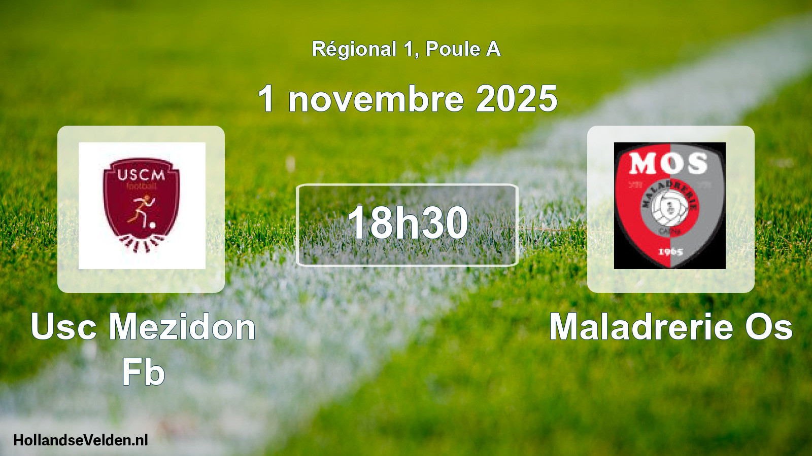 Geplande wedstrijd: Usc Mezidon Fb - Maladrerie Os (1 novembre 2025)