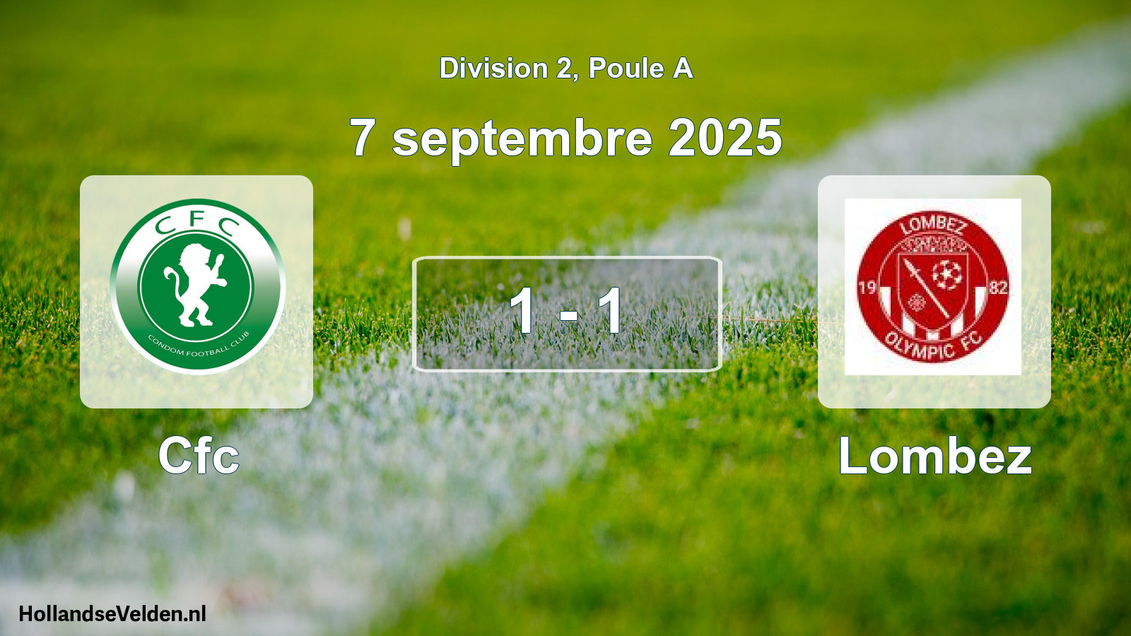 Match joué: Cfc - Lombez 1 - 1 (7 septembre 2025)