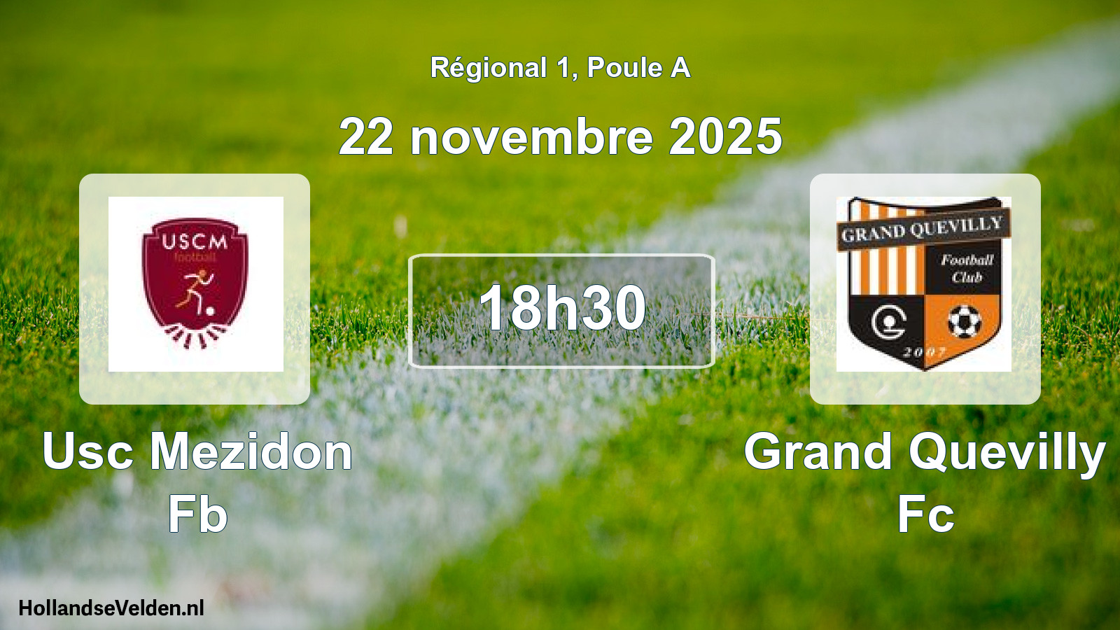 Scheduled Match: Usc Mezidon Fb - Grand Quevilly Fc (22 November 2025)