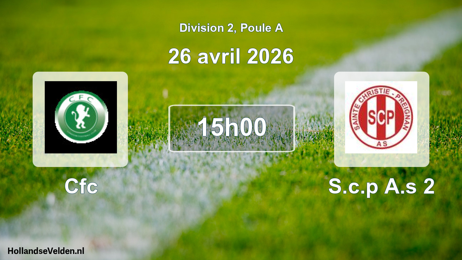Match joué: Cfc - S.c.p A.s 2 4 - 4 (26 avril 2026)