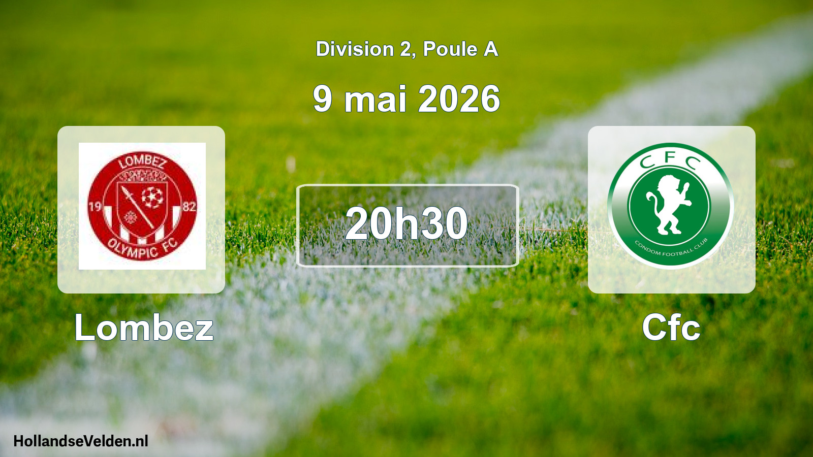 Match programmé: Lombez - Cfc (9 mai 2026)