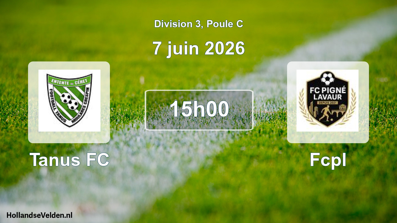 Match programmé: Tanus FC - Fcpl (7 juin 2026)
