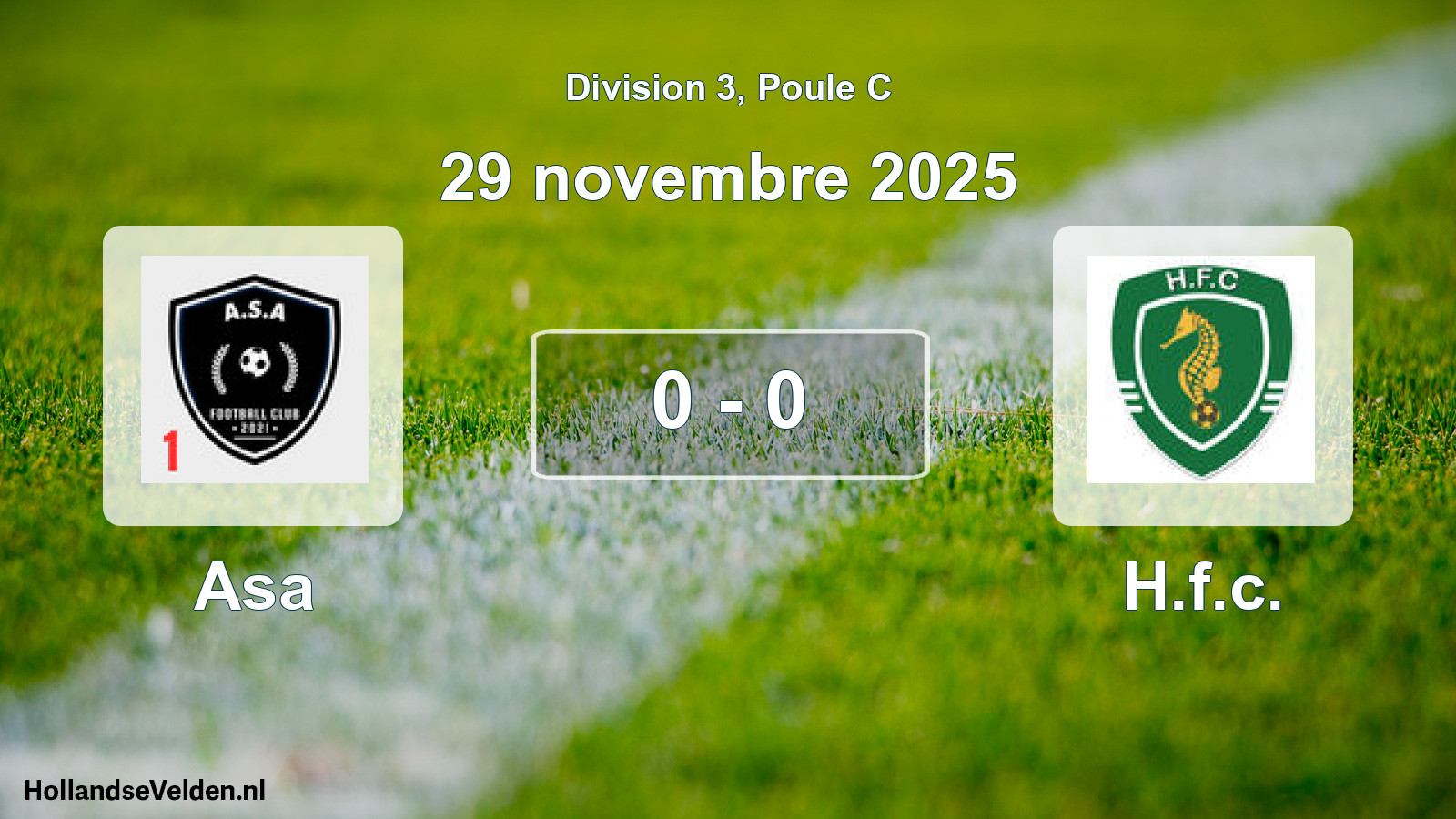Match joué: Asa - H.f.c. 0 - 0 (29 novembre 2025)