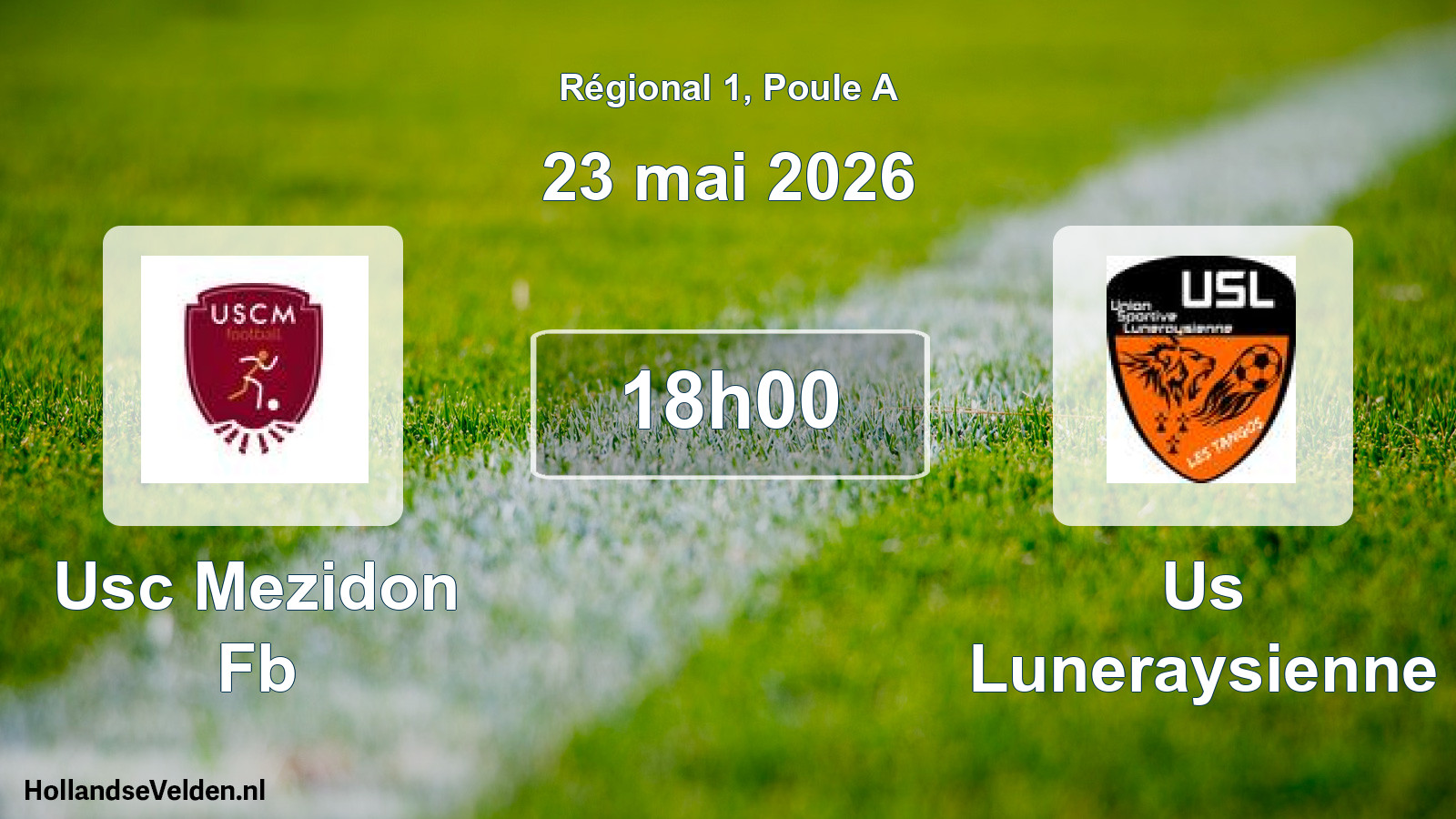 Scheduled Match: Usc Mezidon Fb - Us Luneraysienne (23 May 2026)