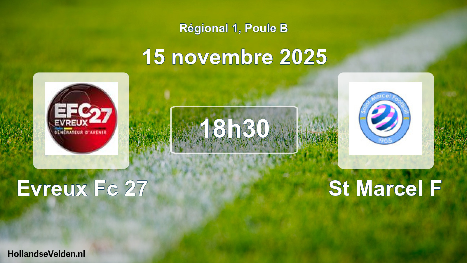 Geplande wedstrijd: Evreux Fc 27 - St Marcel F (15 novembre 2025)