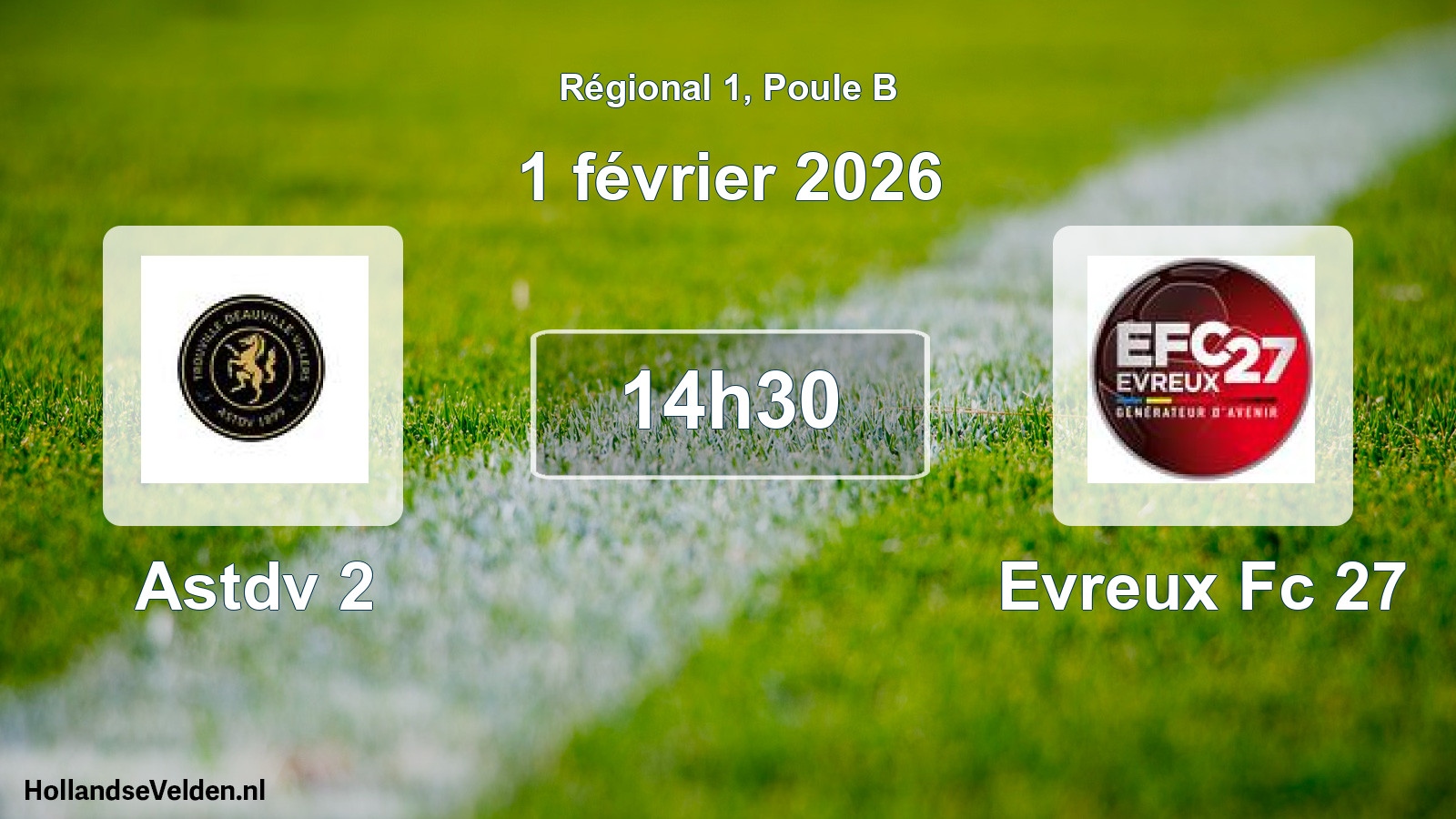 Scheduled Match: Astdv 2 - Evreux Fc 27 (1 February 2026)