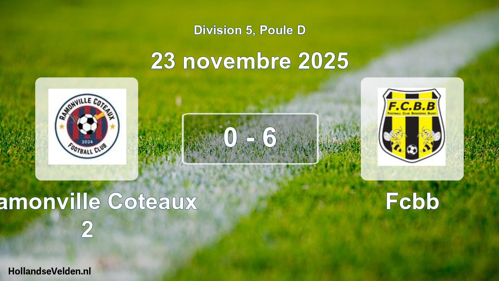 Match joué: Ramonville Coteaux 2 - Fcbb 0 - 6 (23 novembre 2025)