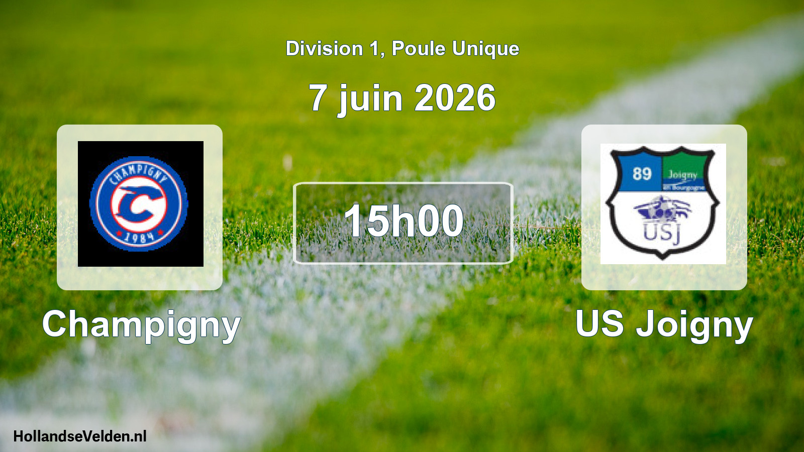 Scheduled Match: AFC Champigny-sur-Yonne - US Joigny (7 June 2026)