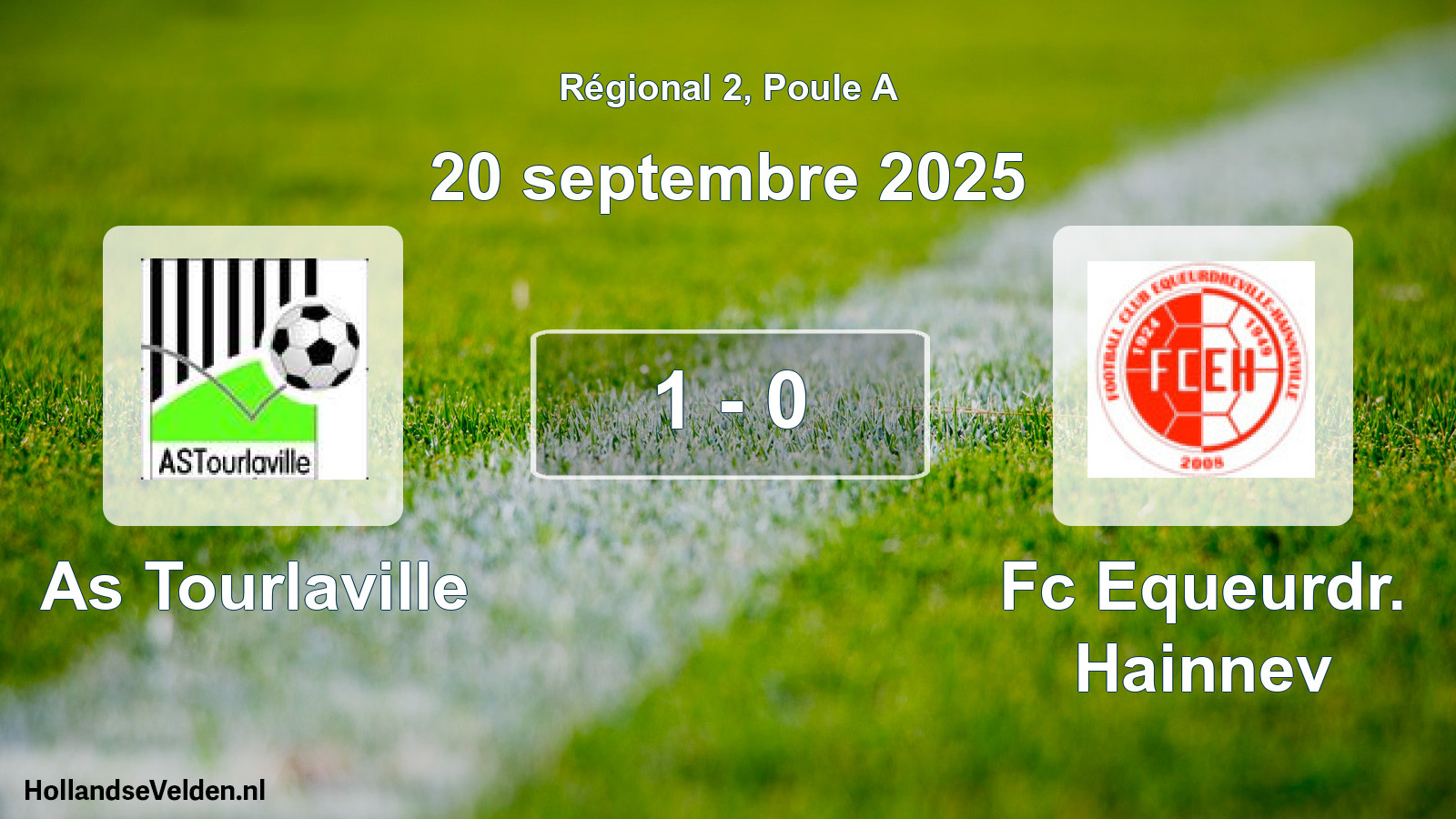 Gespeelde wedstrijd: As Tourlaville - Fc Equeurdr. Hainnev 1 - 0 (20 september 2025)