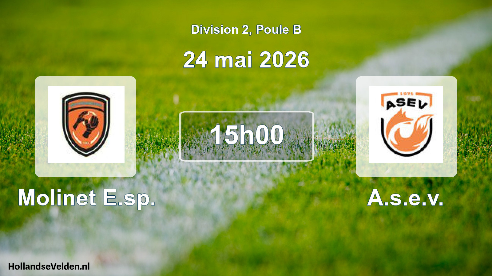 Scheduled Match: Molinet E.sp. - A.s.e.v. (24 May 2026)