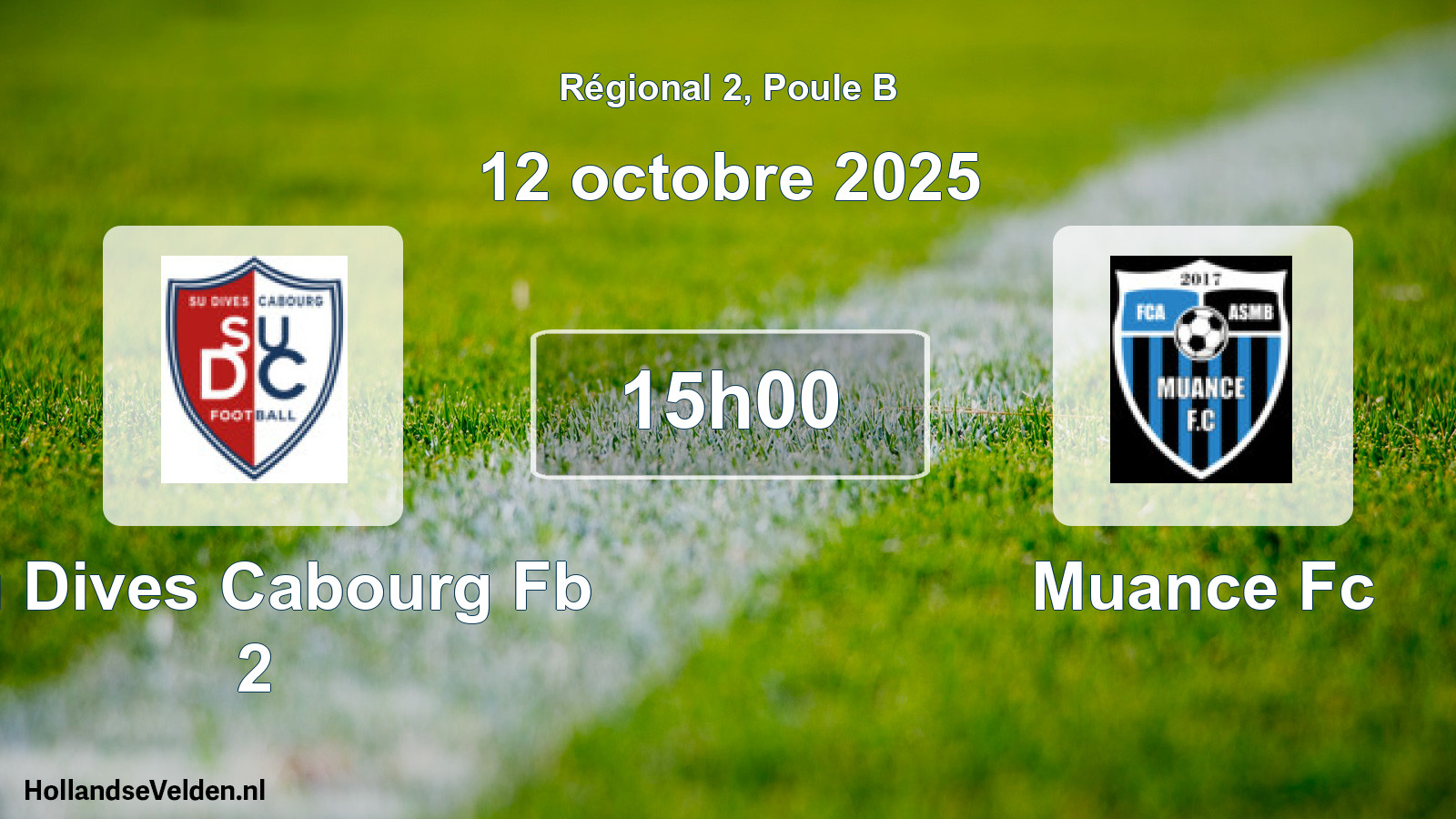 Scheduled Match: Su Dives Cabourg Fb 2 - Muance Fc (12 October 2025)