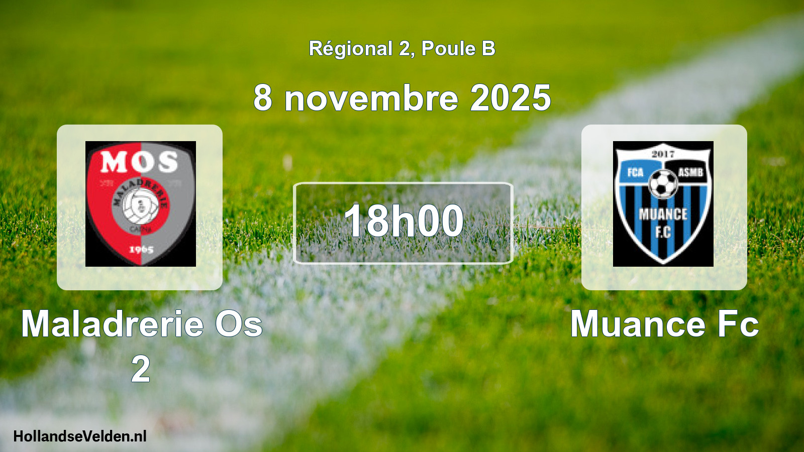 Geplande wedstrijd: Maladrerie Os 2 - Muance Fc (8 novembre 2025)
