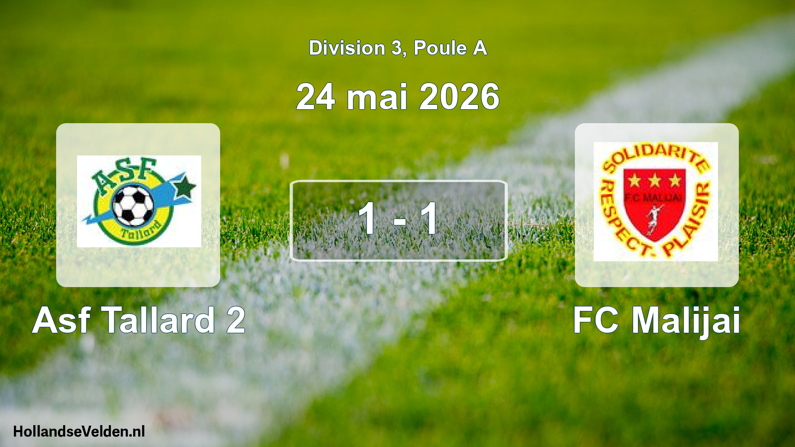 Total number of matches played: Asf Tallard 2 - FC Malijai 1 - 1 (24 May 2026)