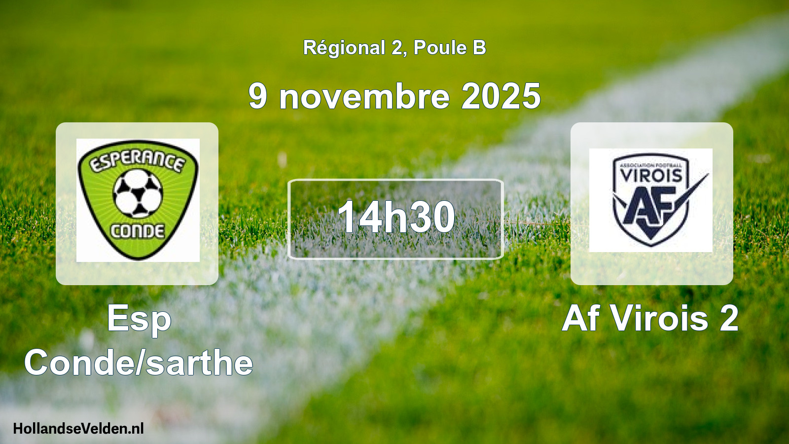 Scheduled Match: Esp Conde/sarthe - Af Virois 2 (9 November 2025)