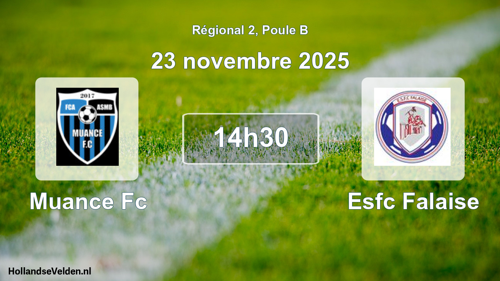 Geplande wedstrijd: Muance Fc - Esfc Falaise (23 november 2025)