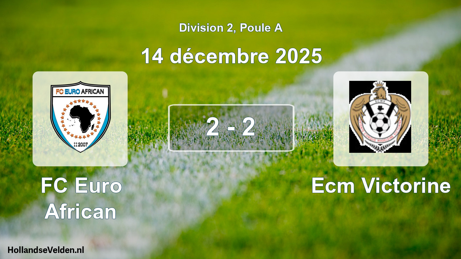 Match joué: FC Euro African - Ecm Victorine 2 - 2 (14 décembre 2025)