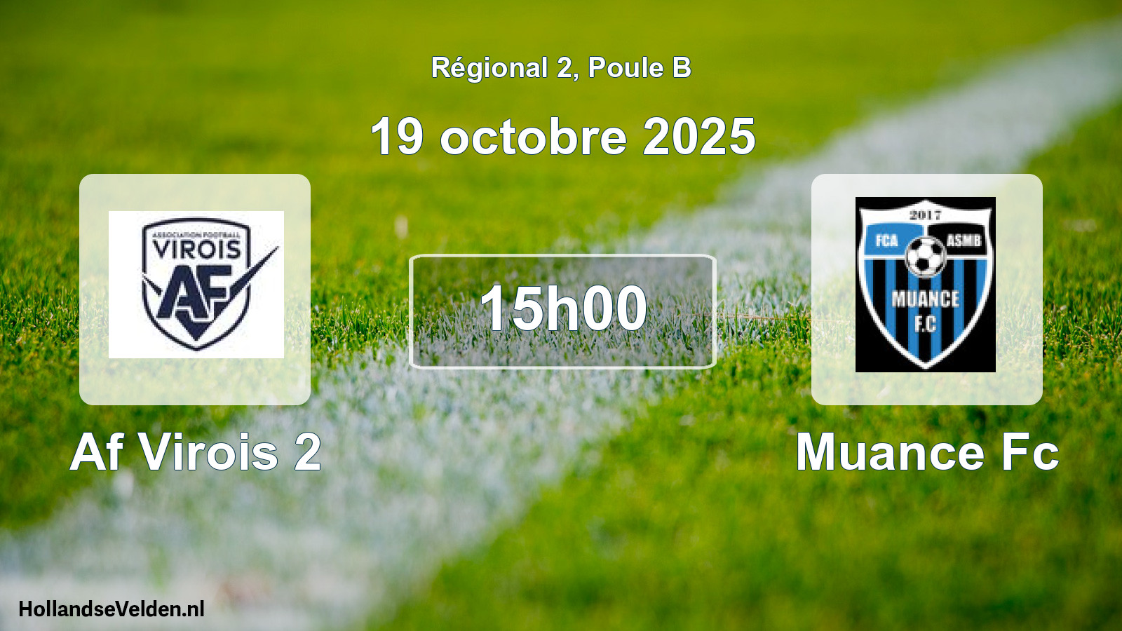 Scheduled Match: Af Virois 2 - Muance Fc (19 October 2025)