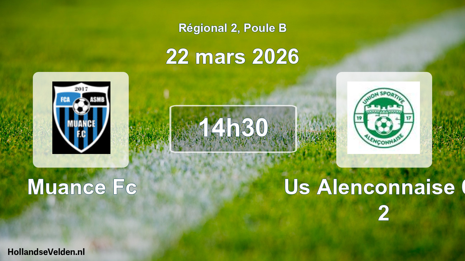 Scheduled Match: Muance Fc - Us Alenconnaise 61 2 (22 March 2026)