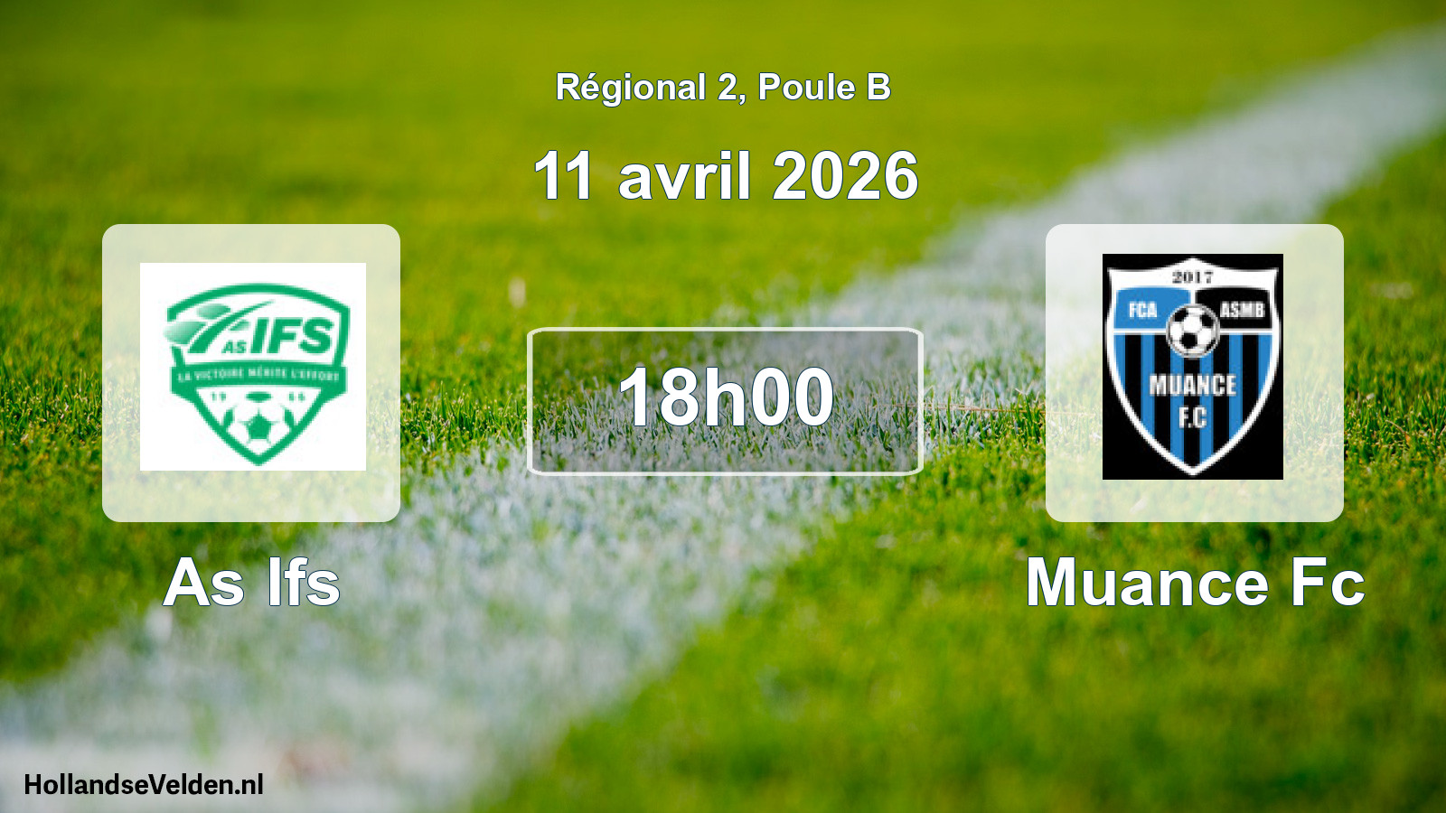 Geplande wedstrijd: As Ifs - Muance Fc (11 avril 2026)