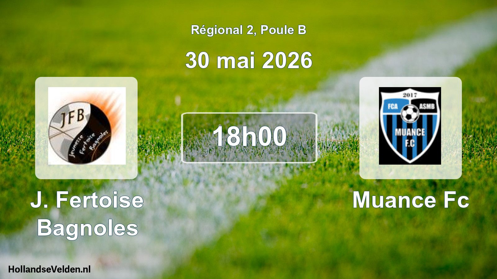 Geplande wedstrijd: J. Fertoise Bagnoles - Muance Fc (30 mei 2026)