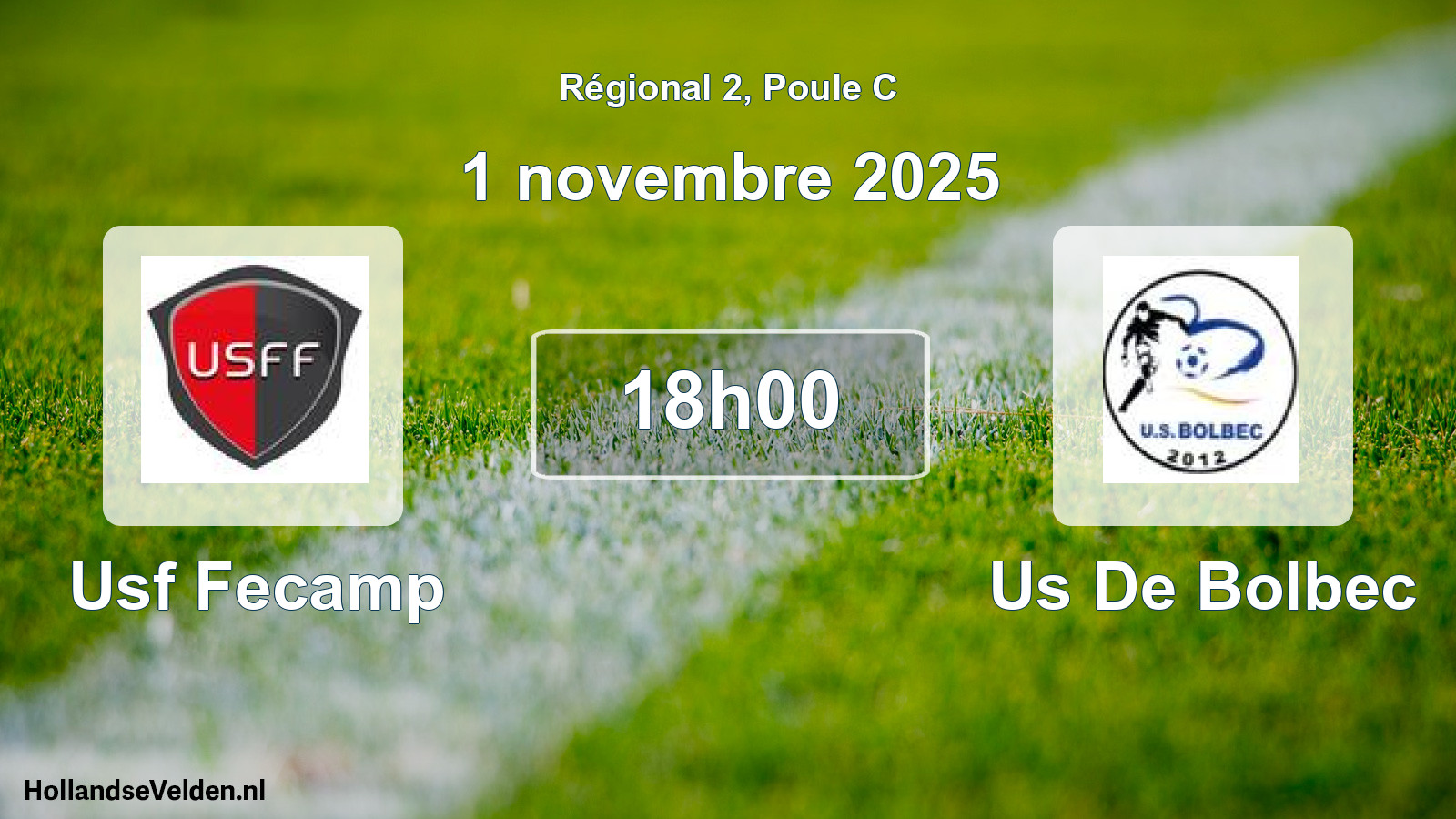 Geplande wedstrijd: Usf Fecamp - Us De Bolbec (1 november 2025)