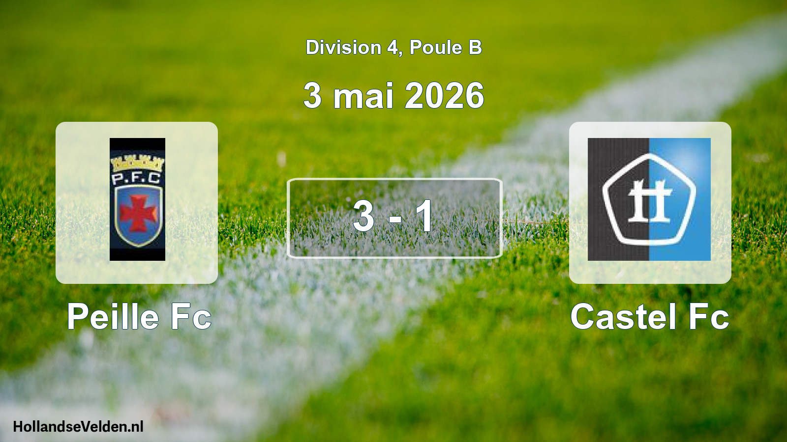 Match joué: Peille Fc - Castel Fc 3 - 1 (3 mai 2026)