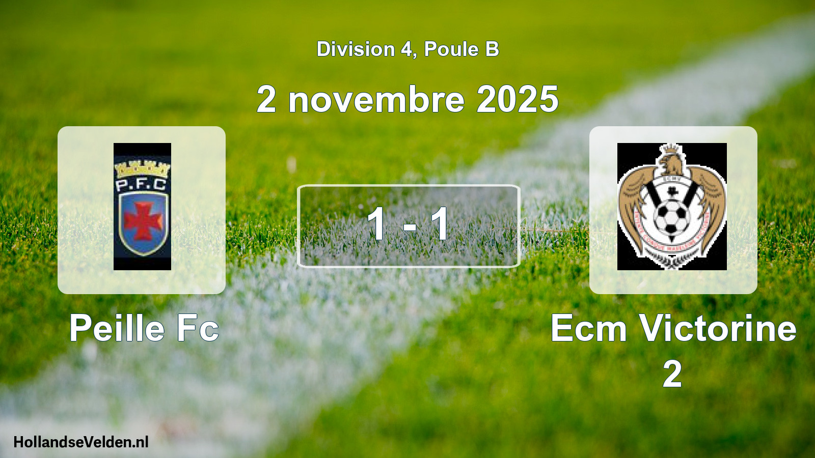 Gespeelde wedstrijd: Peille Fc - Ecm Victorine 2 1 - 1 (2 november 2025)