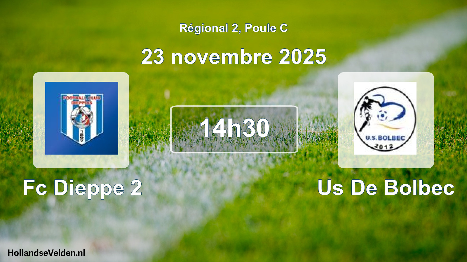 Scheduled Match: Fc Dieppe 2 - Us De Bolbec (23 November 2025)