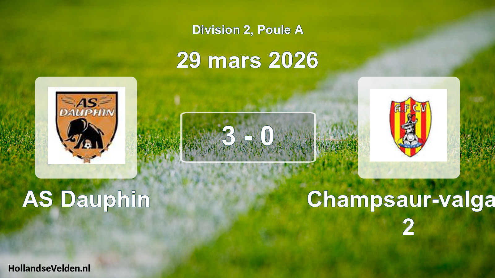 Total number of matches played: AS Dauphin - Champsaur-valgau 2 3 - 0 (29 March 2026)