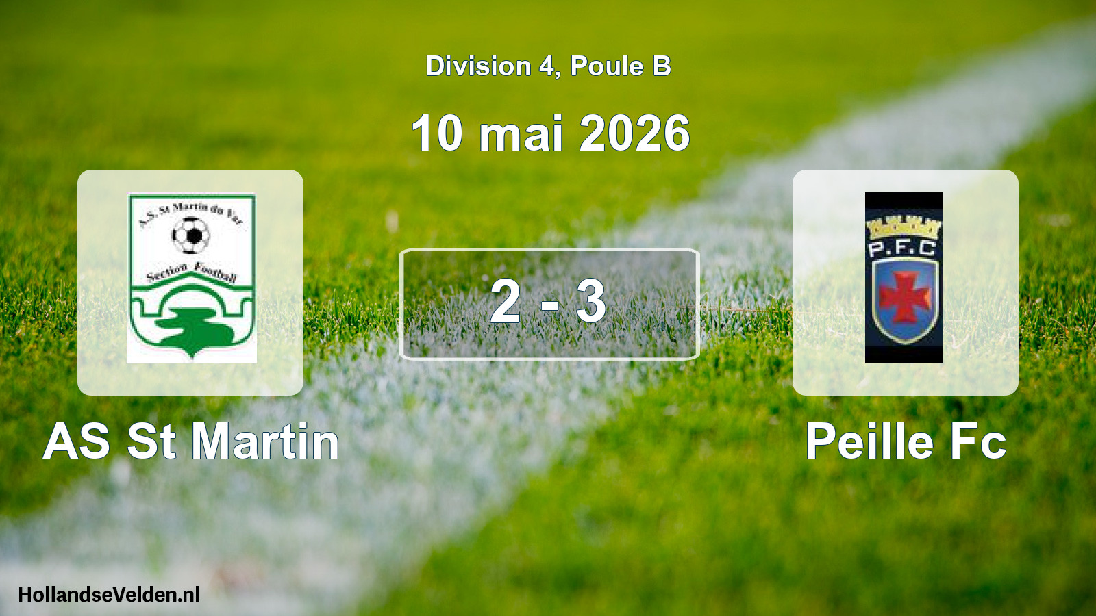 Gespeelde wedstrijd: AS St Martin - Peille Fc 2 - 3 (10 mei 2026)