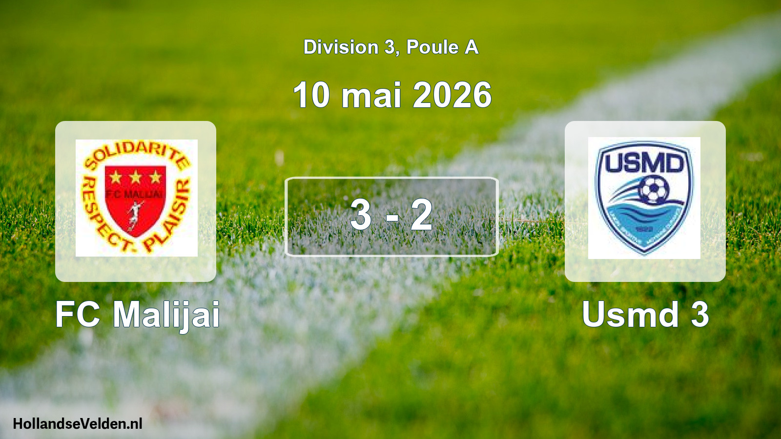 Total number of matches played: FC Malijai - Usmd 3 3 - 2 (10 May 2026)