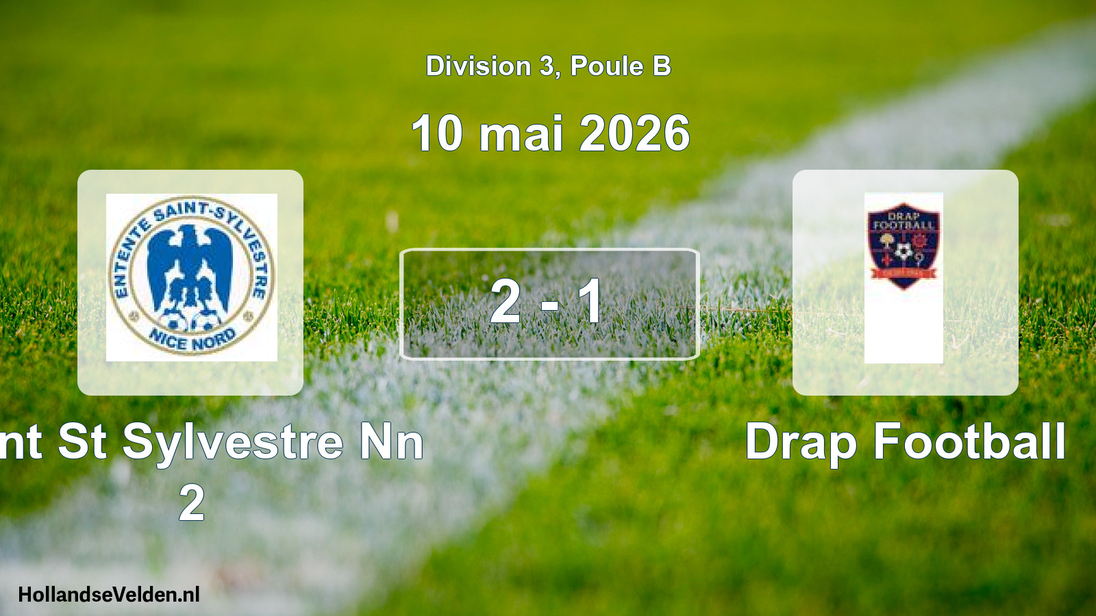 Match joué: Ent St Sylvestre Nn 2 - Drap Football 2 - 1 (10 mai 2026)
