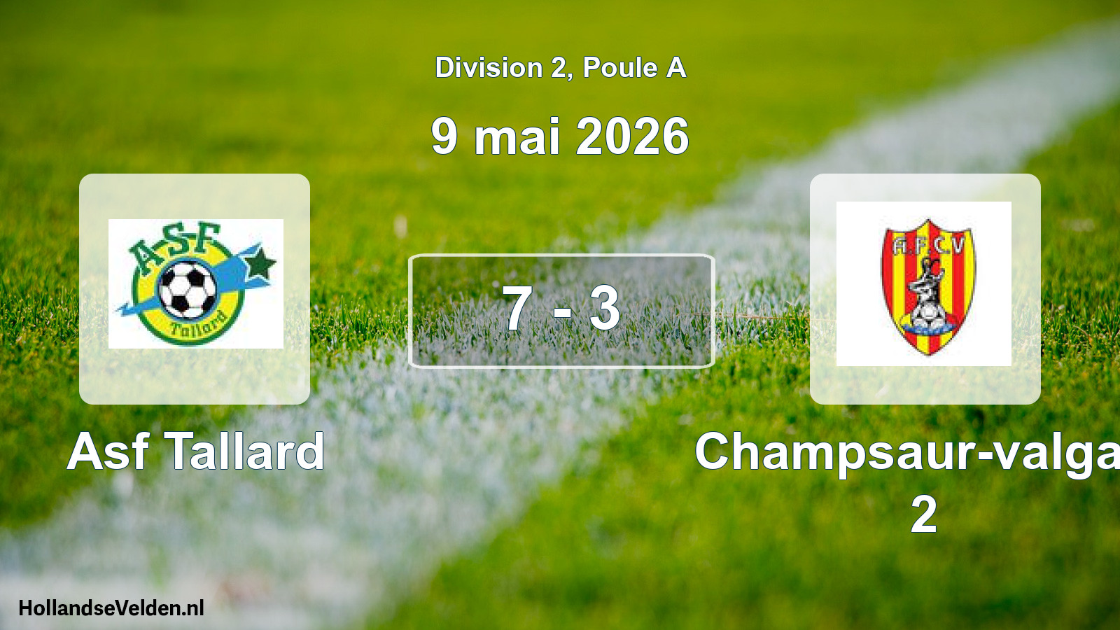 Total number of matches played: Asf Tallard - Champsaur-valgau 2 7 - 3 (9 May 2026)